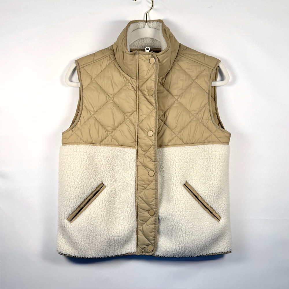 Joie Quilted Fleece Puffer Vest